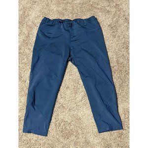 Athleta Medium Blue Crop Aura Sonar Capri Leggings #212394